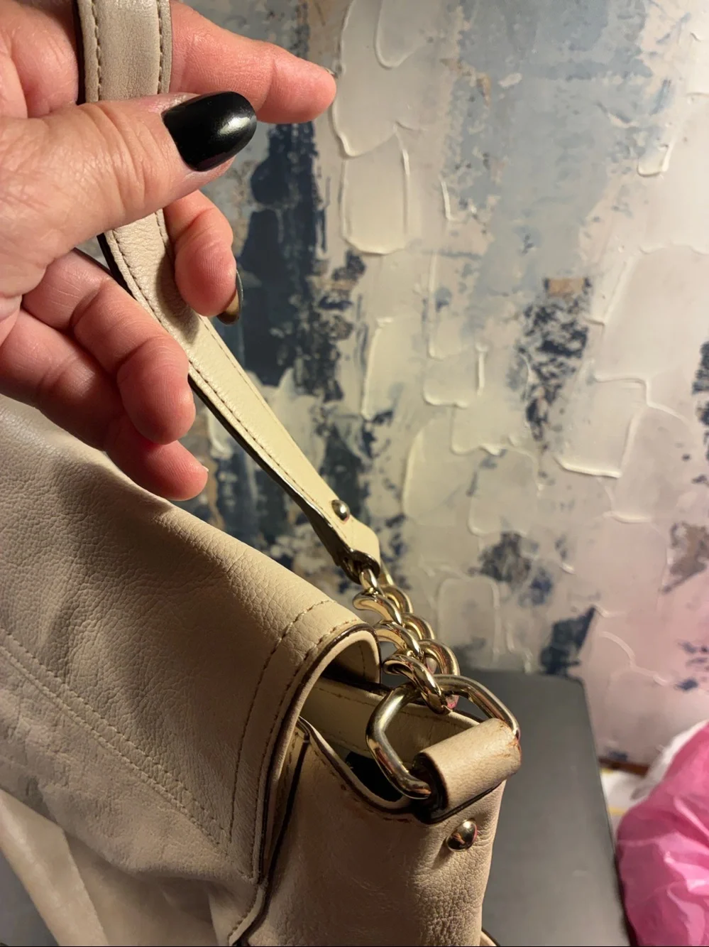 Genuine Kate Spade Chester Street Miri Leather Shoulder Bag with Chain-Detail